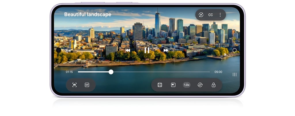 Galaxy A37 5G 화면으로 영상 보기
