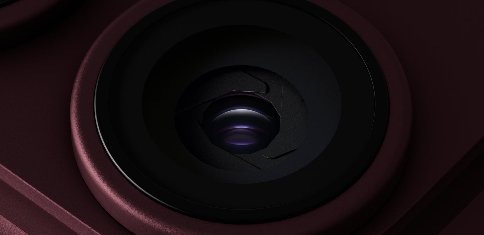 48MP Fusion 카메라 렌즈 근접 연출
