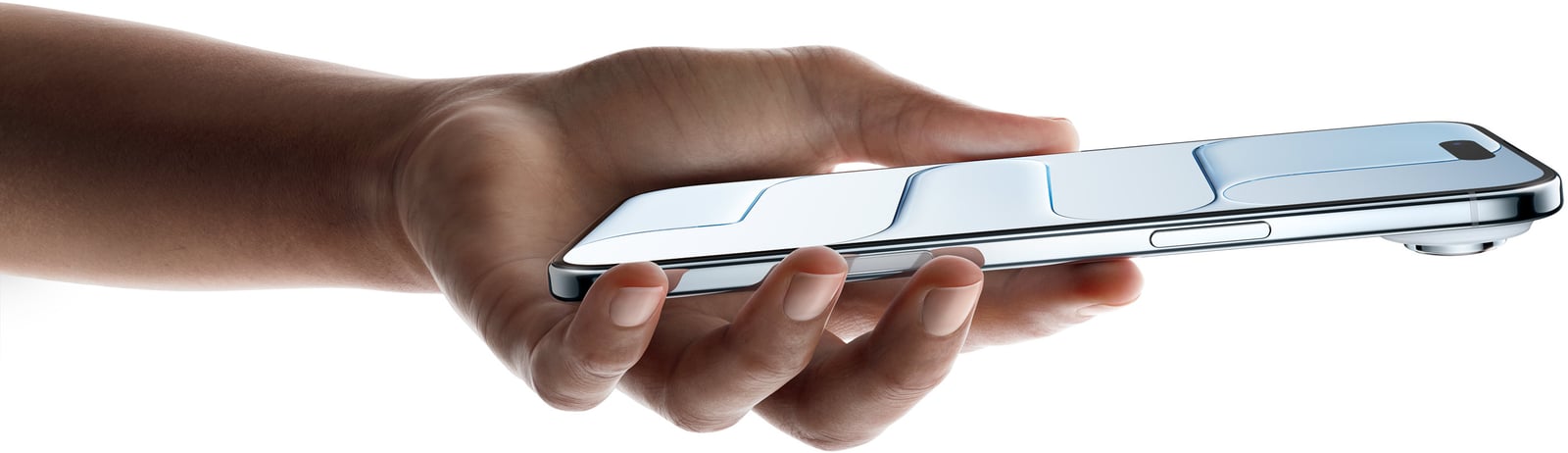 iPhone Air를 손에 든 모습