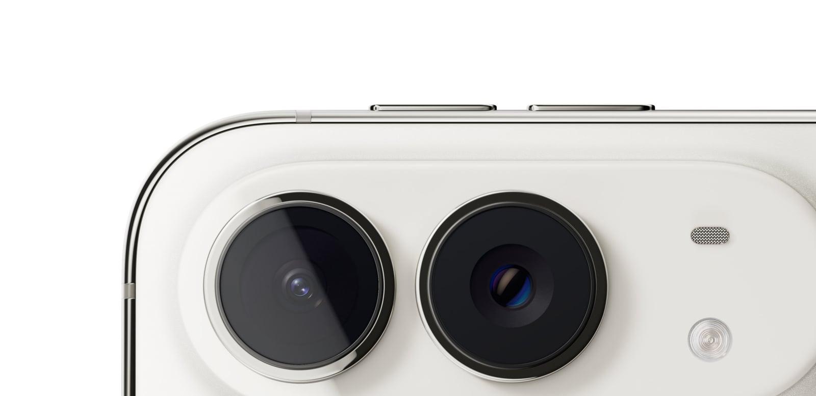 iPhone Duo 스타 화이트 48MP 듀얼 Fusion 카메라